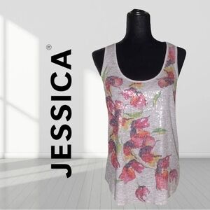 🌼3/$15🌼 sequins Jessica Tank Top size Medium